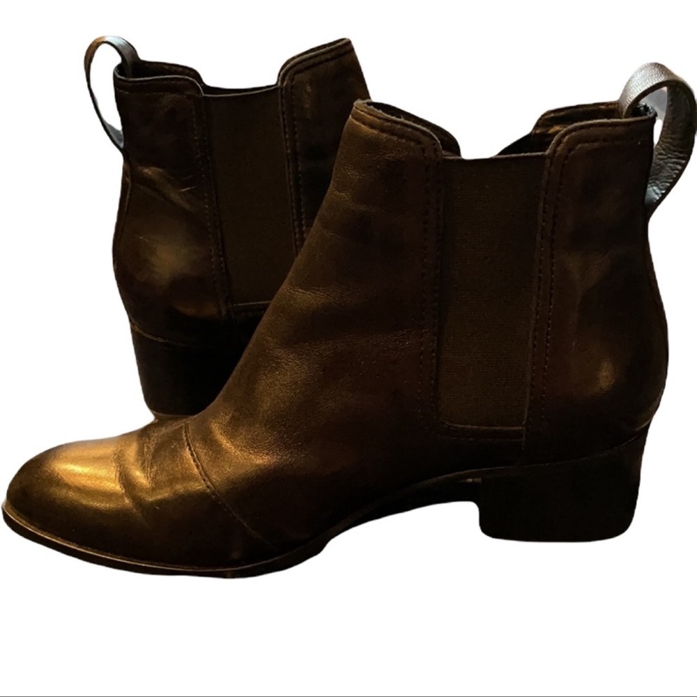 RAG & BONE Black leather “Walker” ankle boots size 37.5